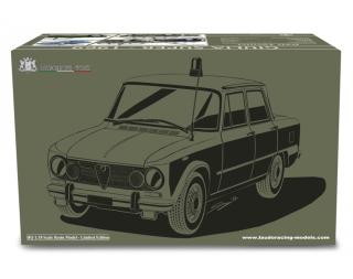 Alfa Romeo Giulia Super 1969 Carabinieri BLU OLANDESE Laudoracing 1:18 Resinemodell (Türen, Motorhaube... nicht zu öffnen!)